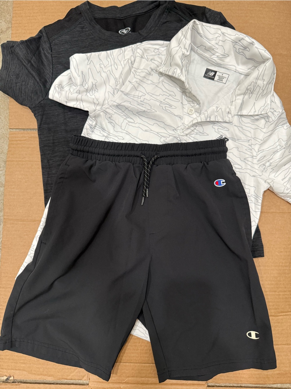 Boys Athletic Clothing Lot Size 8 Champion New Balance Athletic Works 3 Pc